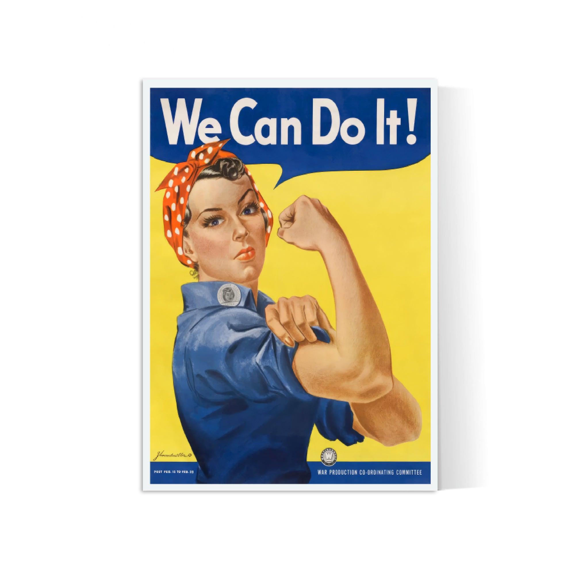 Affiche de propagande "We Can do it" - Haute Définition - papier mat 230gr/m² - Poster Vintage