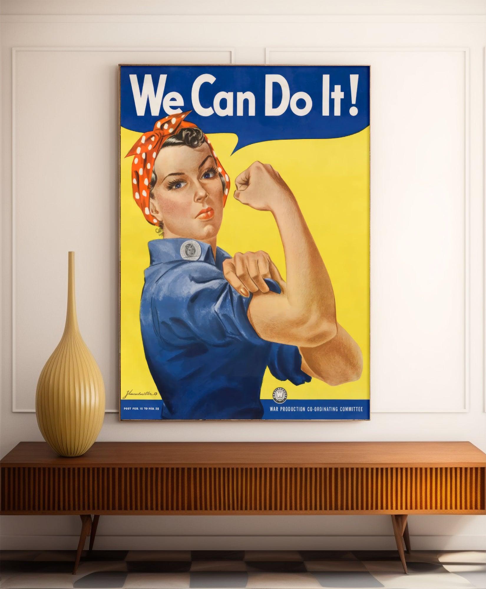 Affiche de propagande "We Can do it" - Haute Définition - papier mat 230gr/m² - Poster Vintage