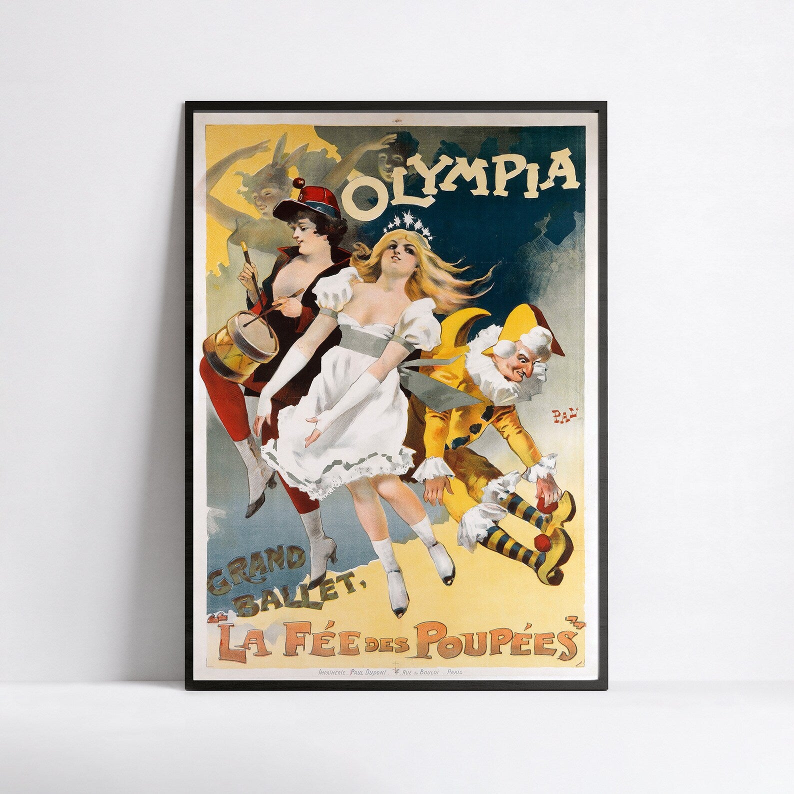 Affiche cabaret vintage " La fée des poupées" -PAL - Haute Définition - papier mat 230gr/m²