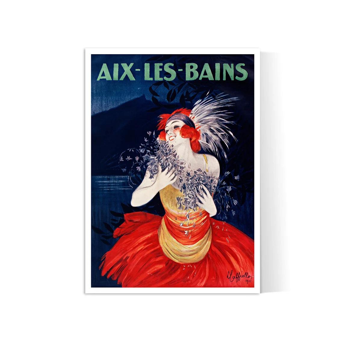 Affiche murale vintage "Aix les bains " - Leonetto Cappiello - Haute Définition - papier mat 230gr/m² - Poster Vintage