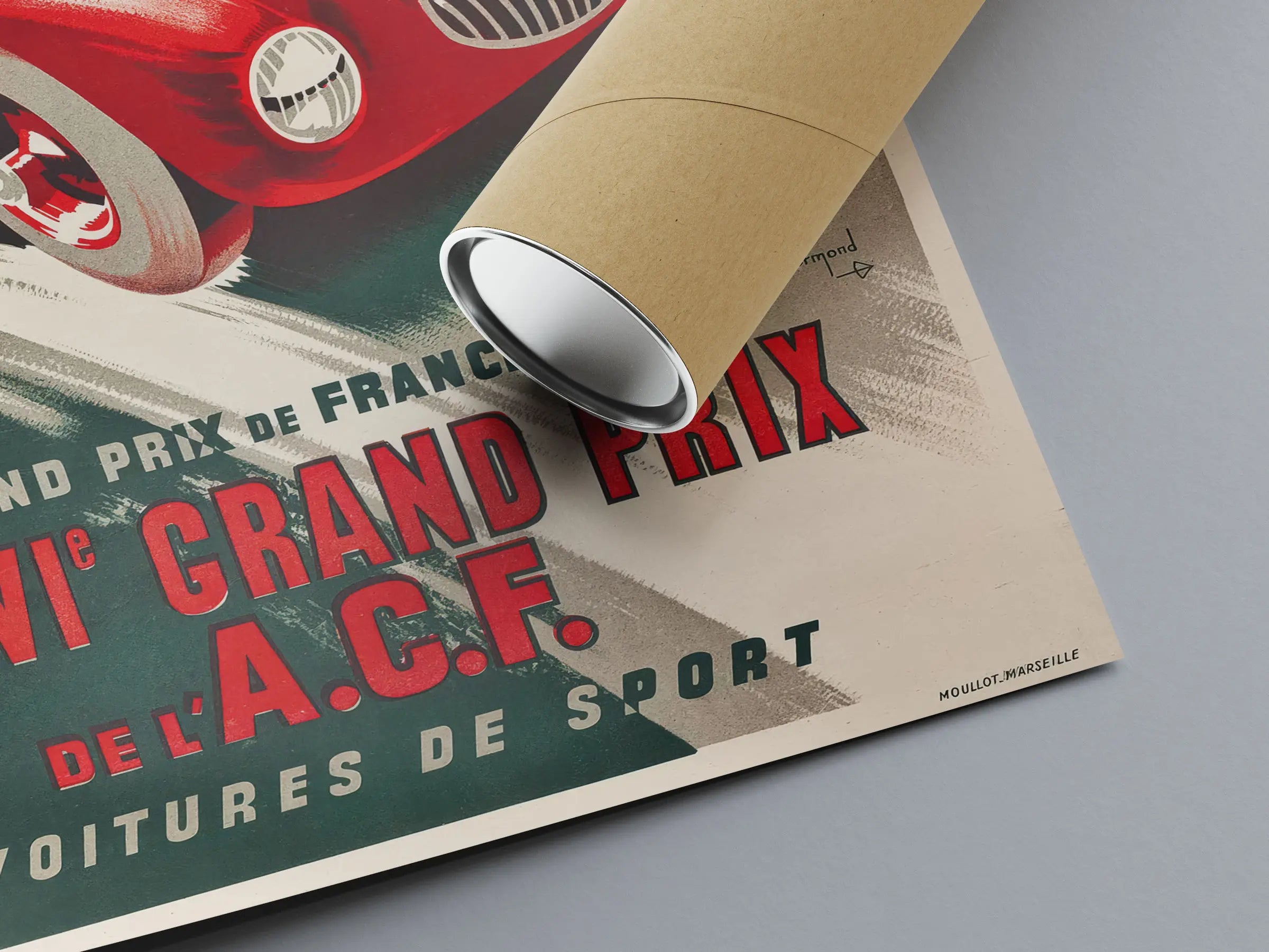 Oldtimer-Poster „Le Comminges Grand Prix“ – André Bermond – High Definition – mattes Papier 230 g/m²